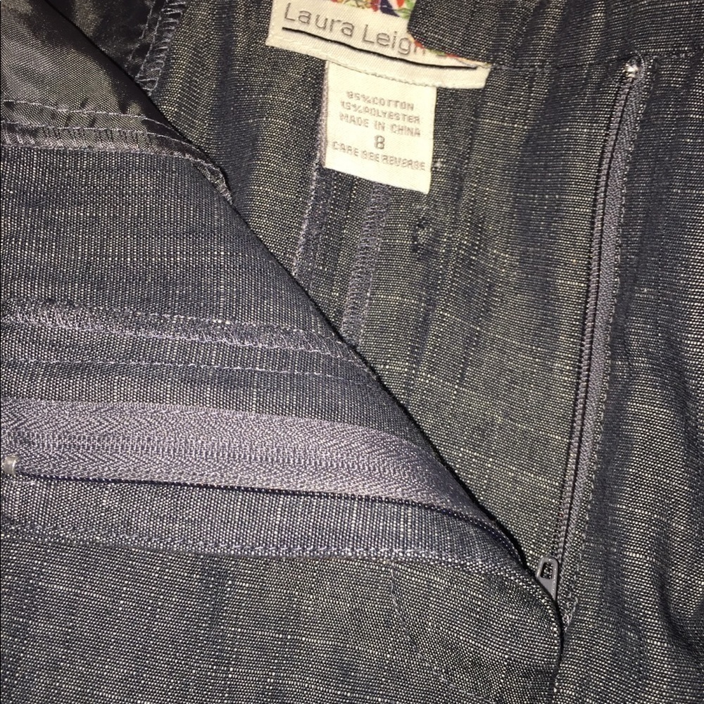 Laura Leigh Ltd - zip front side pocket skirt - Picture 5 of 5